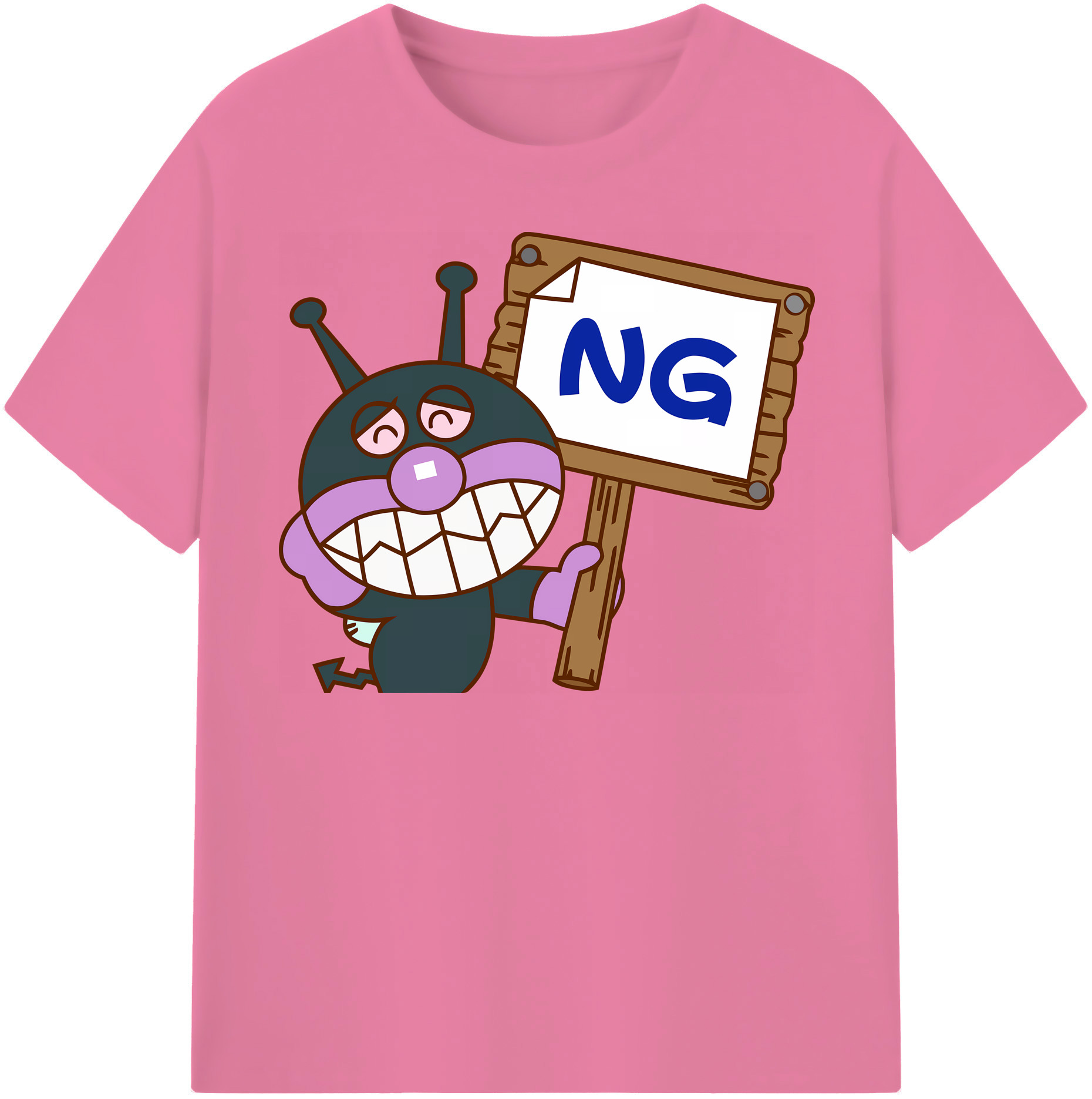 （画像用） アンパンマン Anpanman 綿100％半袖Tシャツ（フロントプリント）